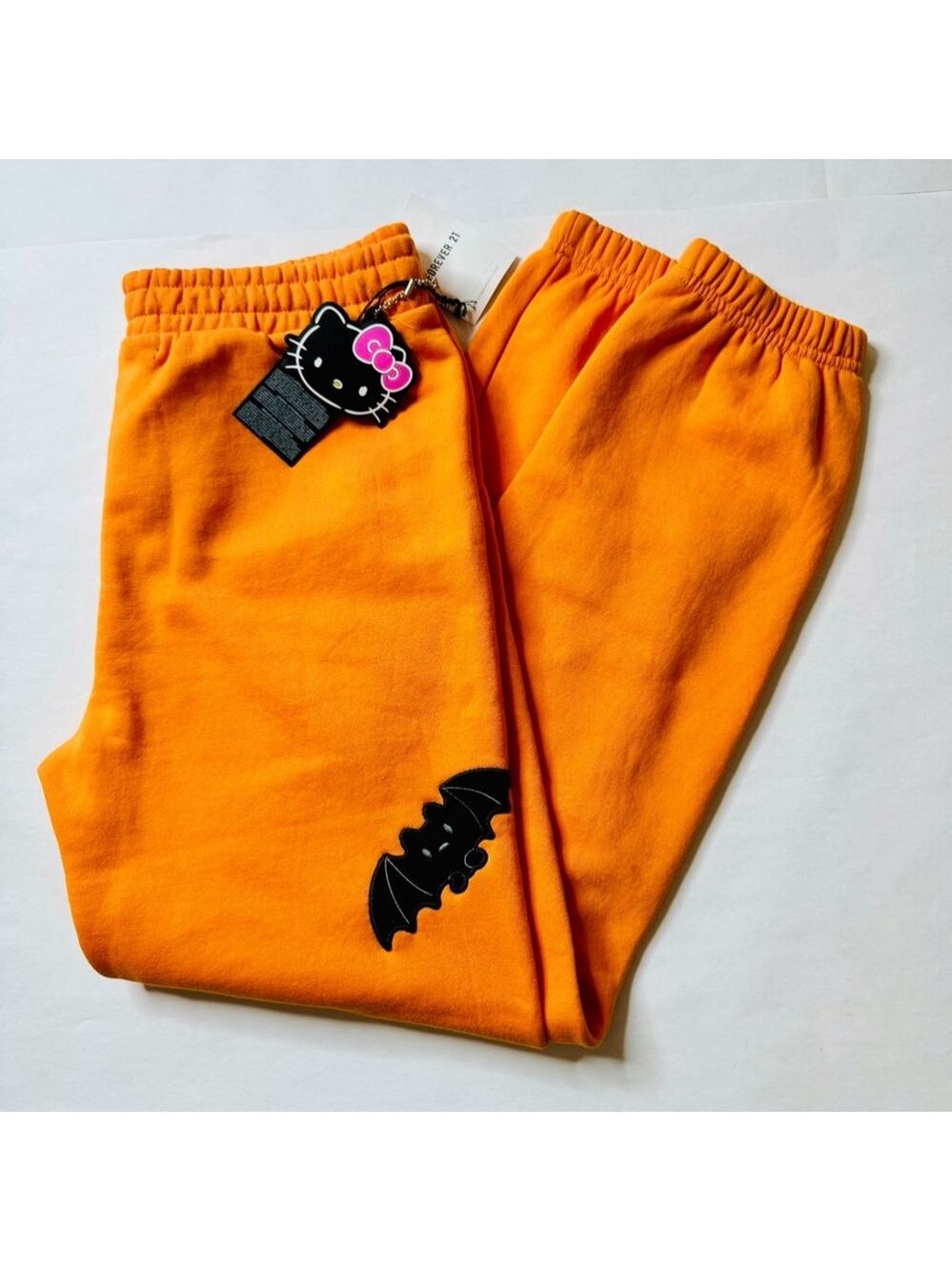 Hello Kitty Forever 21 Skeleton Orange Joggers Size Juniors 13/14